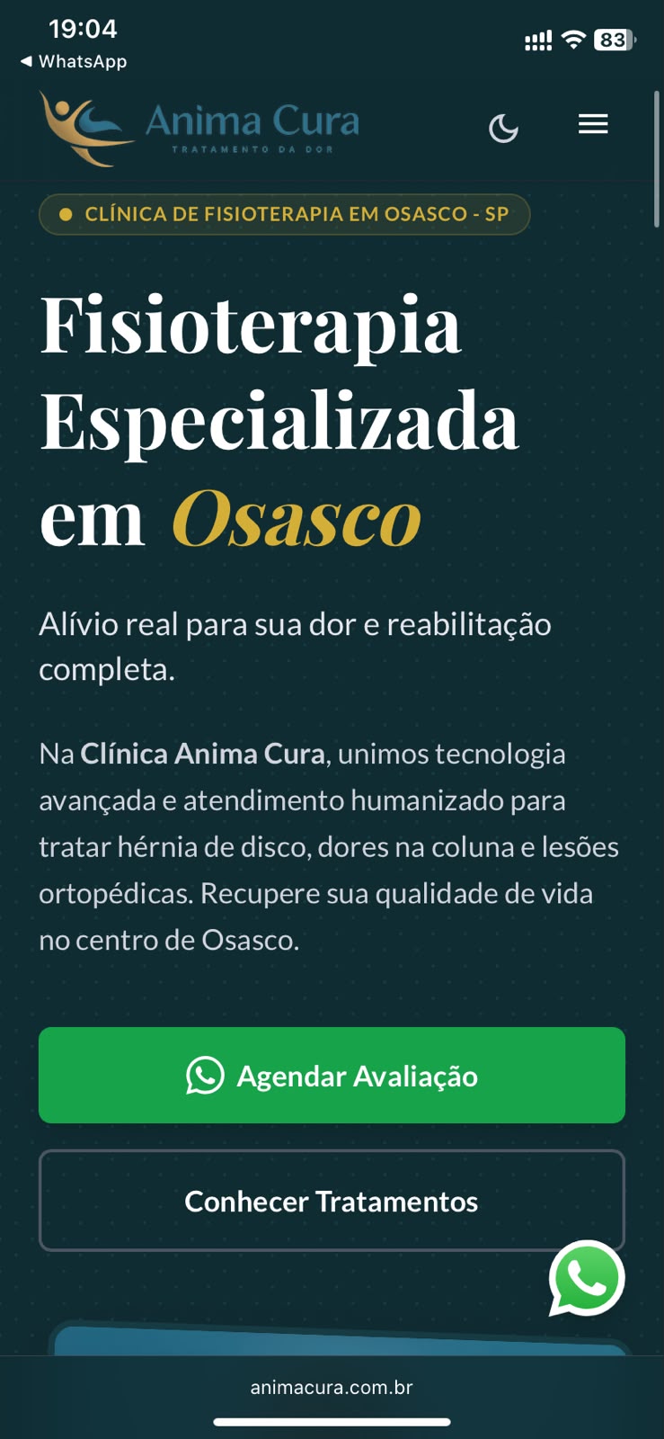 Mobile Landing Page